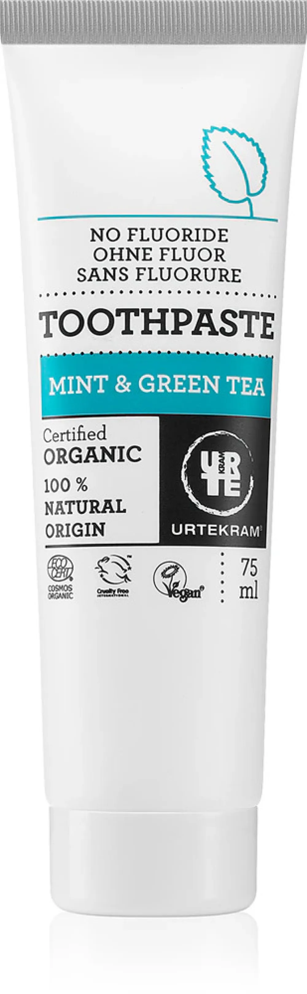Urtekram Dentifricio al tè verde e menta 75ml BIO, VEG