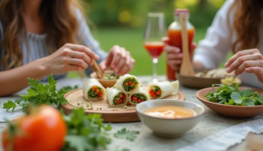 La salsa di arachidi per gli involtini rende ogni pasto un'esperienza.