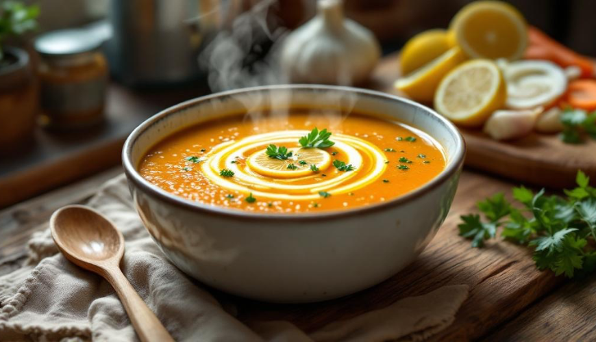 Zuppa di lenticchie rosse, veloce, nutriente e deliziosa per tutta la famiglia anche il giorno dopo.