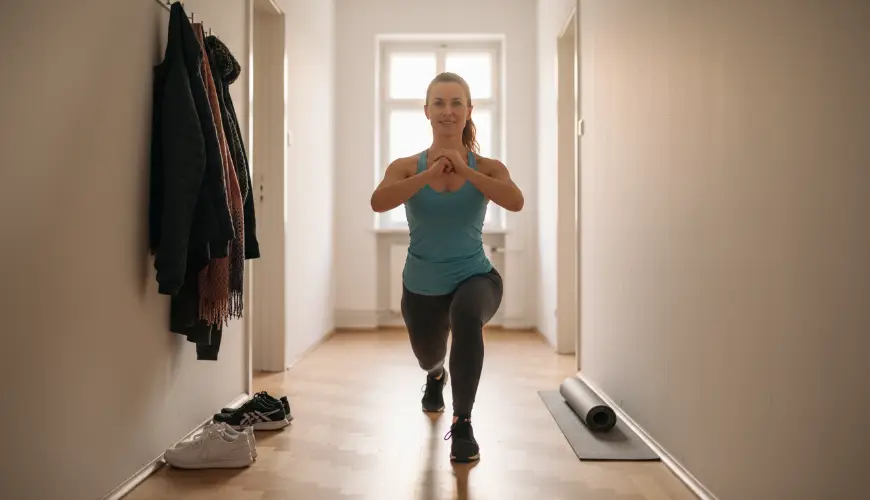 L'allenamento in corridoio funziona meglio di quanto pensiate anche in un piccolo appartamento