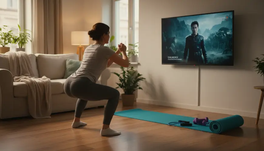 Allenarsi davanti alla televisione vi aiuterà a mantenervi in forma senza palestra