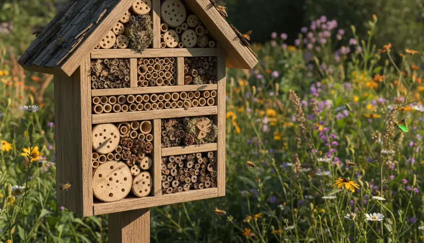 Hotel per insetti in giardino: un beneficio per tutta la natura