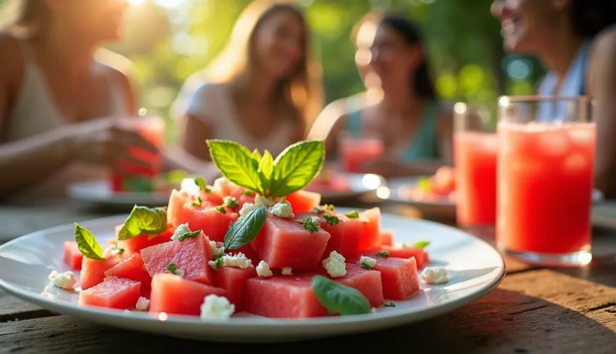 Come preparare un'insalata di anguria perfetta con formaggio balcanico