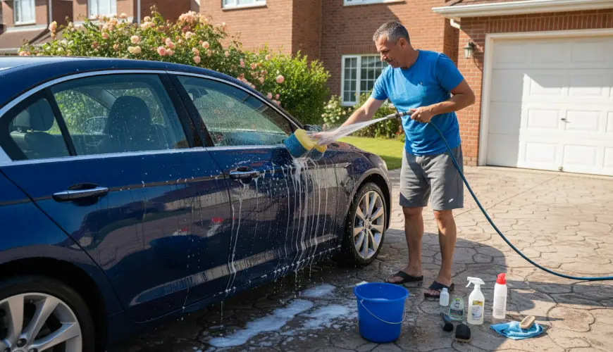 Come il lavaggio ecologico dell'auto risparmia acqua e denaro