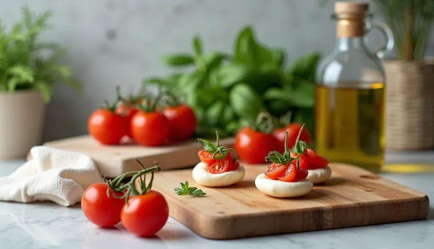 La semplicità degli stuzzichini caprese vi incanterà ad ogni festa.