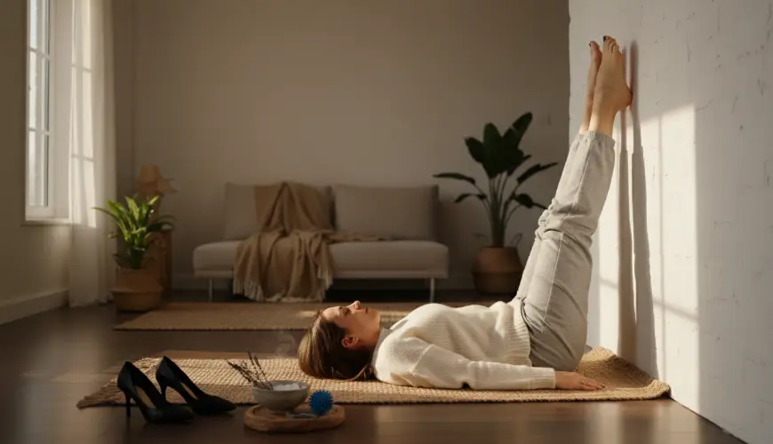Posizioni yoga per alleviare i piedi dopo una giornata con i tacchi