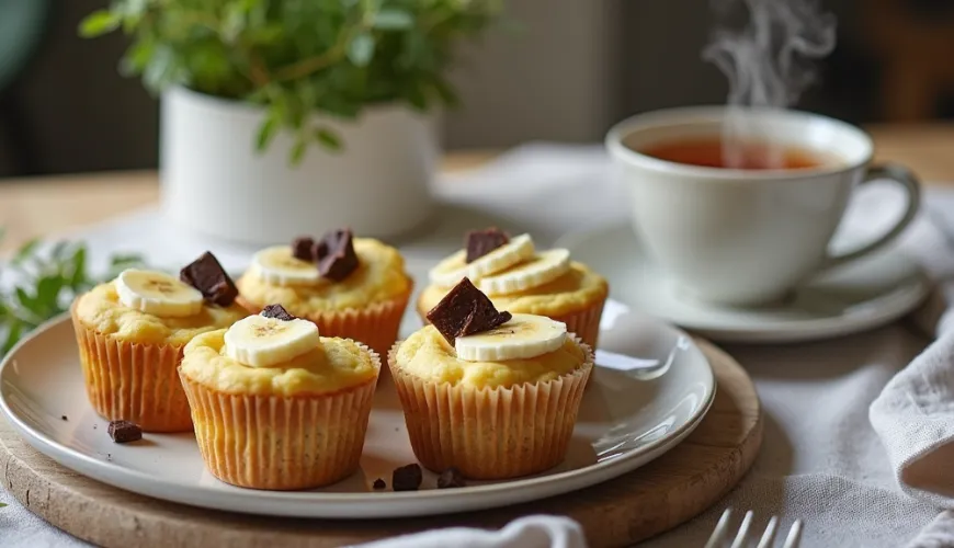Muffin al formaggio cottage come un'alternativa universale ai prodotti da forno