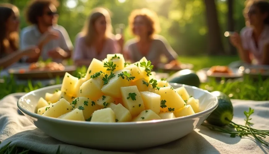 Scopri come preparare l'insalata di patate austriaca con cetriolo