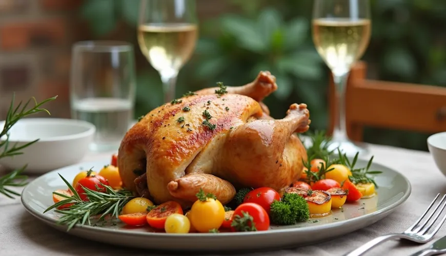Scopri la magia del pollo con verdure al forno
