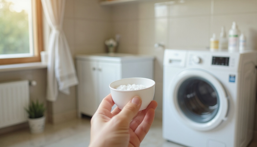 Il percarbonato di sodio è utile sia per il lavaggio che per la pulizia, poiché rilascia ossigeno at