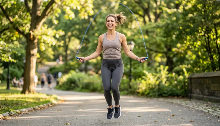 # Pliometria per le donne comuni come prevenzione dell'osteoporosi