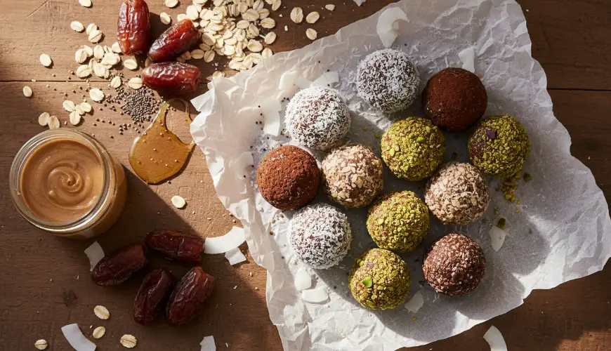 # Ricetta per palline energetiche sane senza cottura in 10 minuti