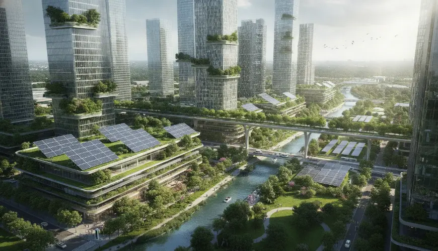 Solar punk unisce l'ecologia con la speranza in un mondo migliore