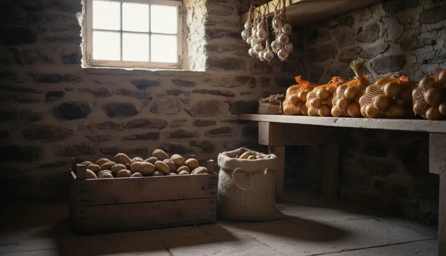 # Správa conservazione di cipolle, aglio e patate per evitare che germoglino

Cipolle, aglio e patat
