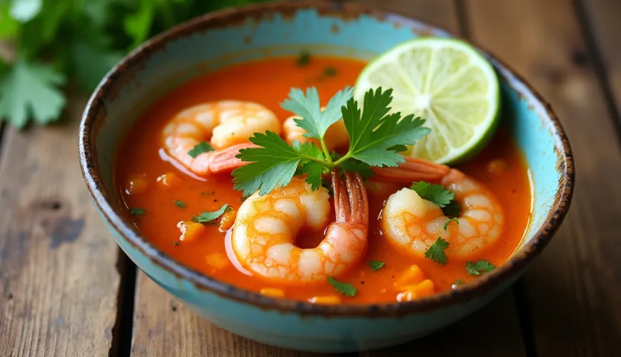 Zuppa tailandese con gamberi come perfetto rituale familiare