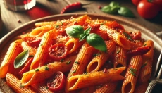 Arrabbiata è una salsa italiana piccante piena di sapori