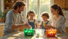 I bambini e l'ecologia iniziano a casa, quando trasformi la raccolta differenziata e il risparmio id