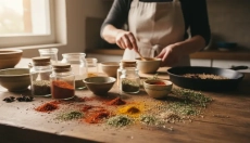 # Miscele di spezie fatte in casa come sostituto dei semilavorati in cucina