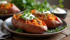 Come preparare le patate dolci ripiene al forno facilmente e velocemente a casa