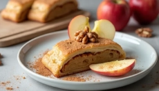 Il semplice ripieno di noci è la chiave per la pasticceria tradizionale.