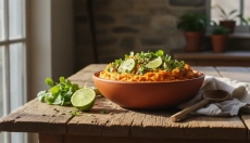 Ricetta semplice per purè di patate dolci con lime e coriandolo