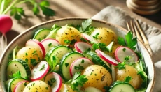Prova l'insalata di patate estiva piena di sapori freschi