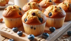 I migliori muffin per bambini dell'asilo con frutta e ricotta