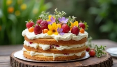 La torta nuda con frutta è un'ottima scelta per ogni occasione.