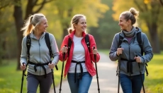 Il Nordic walking è una camminata con bastoncini che coinvolge tutto il corpo senza danneggiare le a