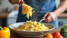 Pasta veloce e salutare con tofu per tutta la famiglia