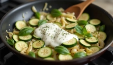 Pasta con zucchine e panna per momenti familiari pieni di sapore