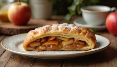 Strudel tradizionale arrotolato che vi riporterà ai tempi delle nonne