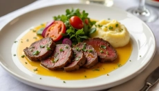 Fettine di manzo sostenibili alla senape per una cucina moderna