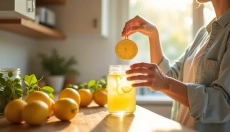 L'acqua con limone la sera aiuta la disintossicazione e migliora il sonno.