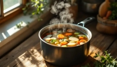 Il brodo ha benefici che apprezzerete quando lo cucinerete con cura a casa.