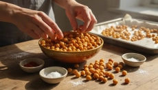 Provate i ceci al forno come snack croccante