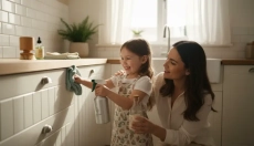 Coinvolgete i bambini nelle faccende domestiche in modo giocoso