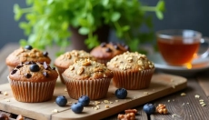 Muffin sani a base di fiocchi d'avena e banana per ogni occasione