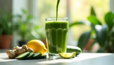 Frullato verde dimagrante che è gustoso e saziante