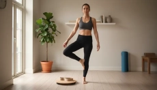 Prova l'equilibrio su una gamba come prevenzione degli infortuni alla caviglia