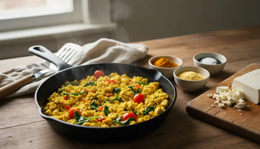 Tofu scramble come sostituto delle uova che vi sorprenderà