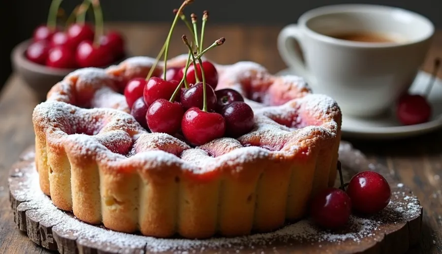 Torta soffice di ciliegie come ricordo d'infanzia e un'estate piena di sapori
