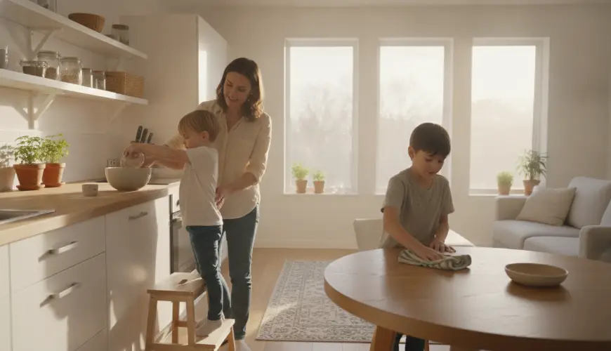 # Zapojení dětí do domácnosti podle jejich věku

---

Coinvolgimento dei bambini nelle faccende dome