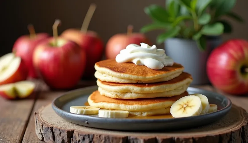 I pancake di mele sani delizieranno non solo le tue papille gustative