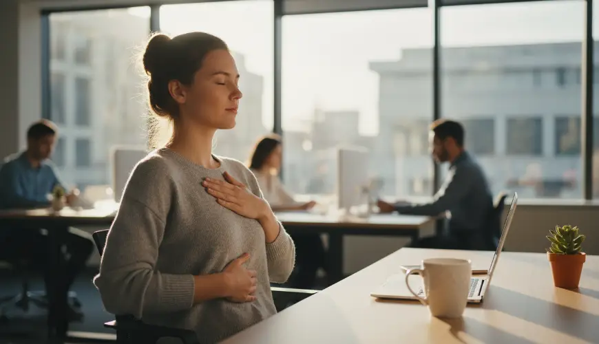 Prova un esercizio di respirazione di tre minuti contro lo stress